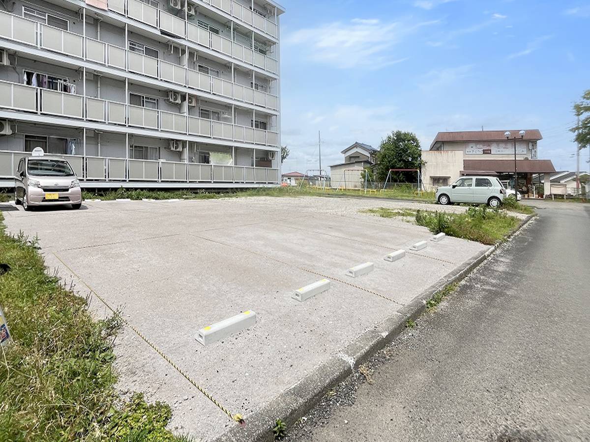 Parking lot of Village House Akita in Akiruno-shi