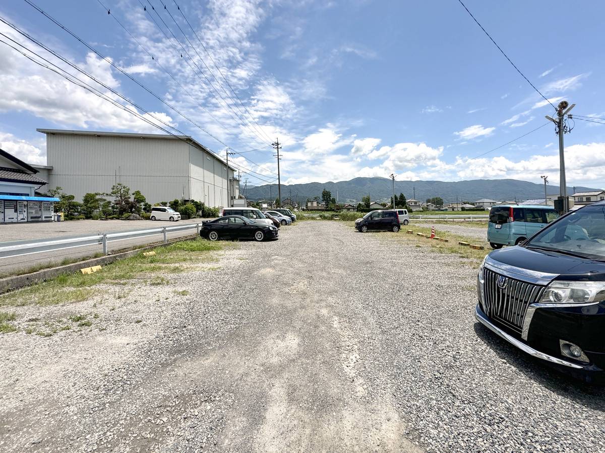 Parking lot of Village House Sasaga in Matsumoto-shi