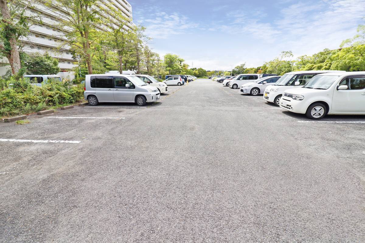 Parking lot of Village House Narita Azuma Tower in Narita-shi