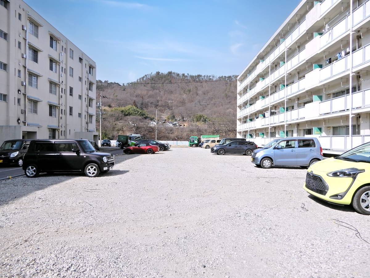 Parking lot of Village House Komoro in Komoro-shi