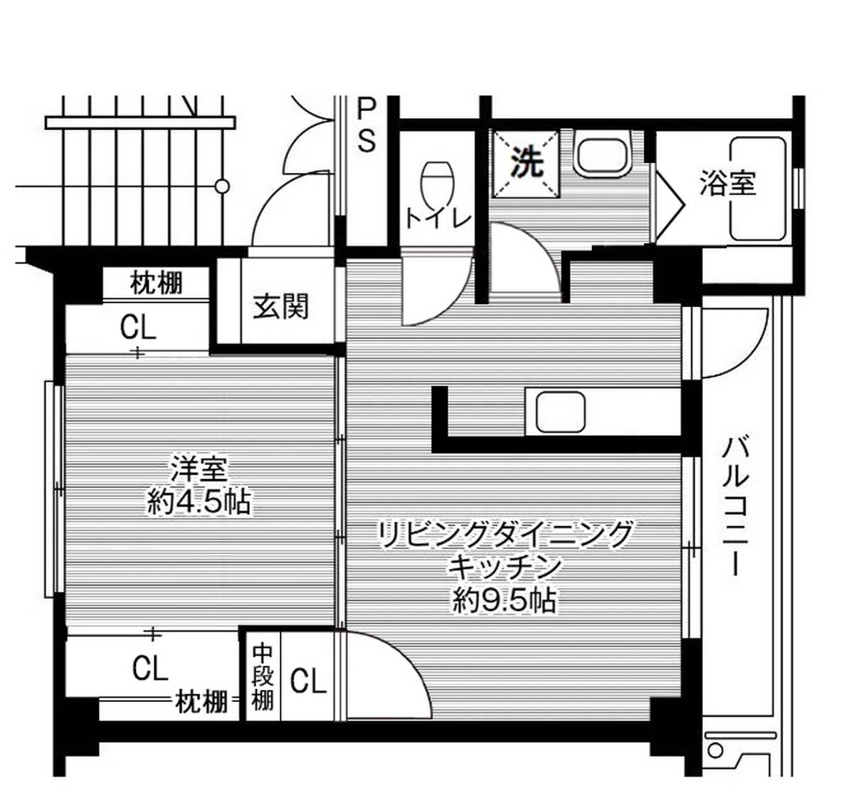 Planta 1LDK Village House Souemon em Yaizu-shi