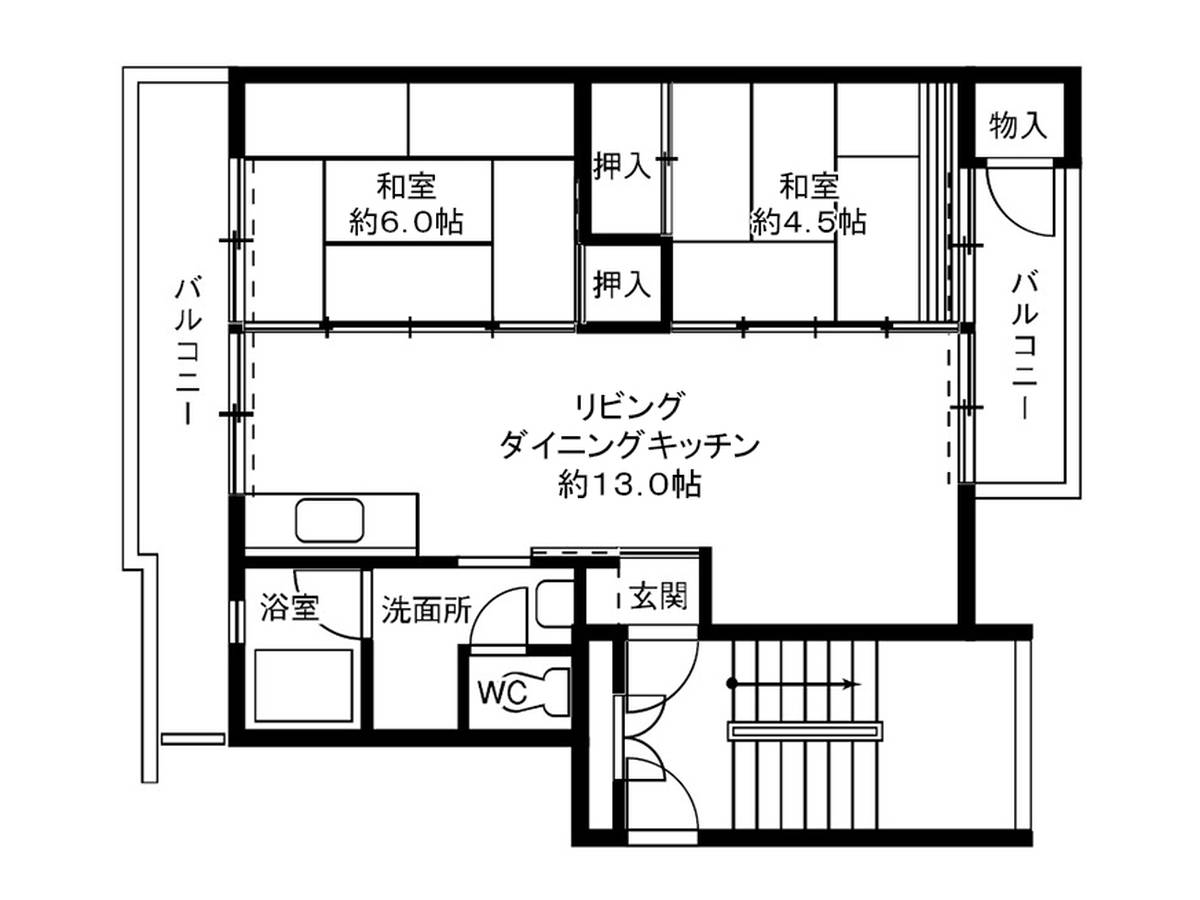 Planta 2LDK Village House Sasagawa em Yokkaichi-shi