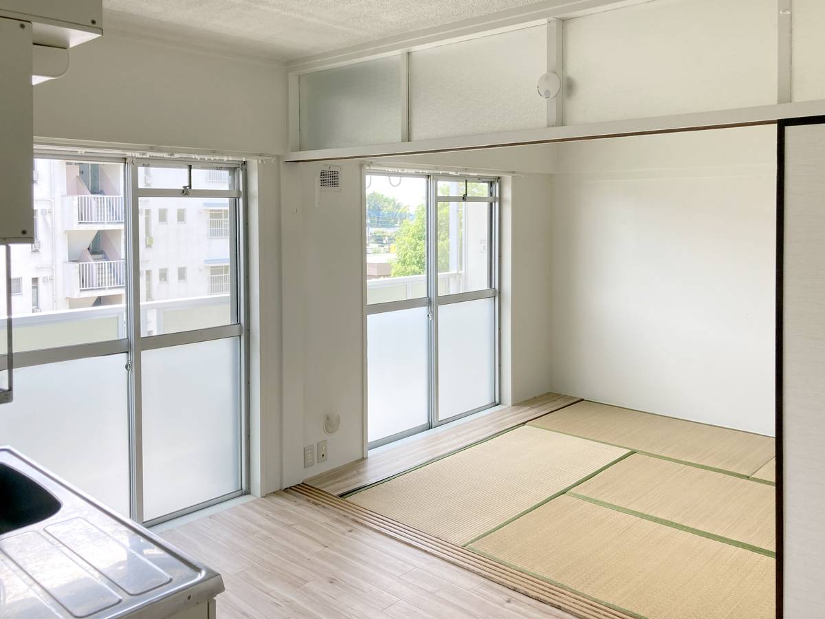 Living Room in Village House Takasai in Shimotsuma-shi