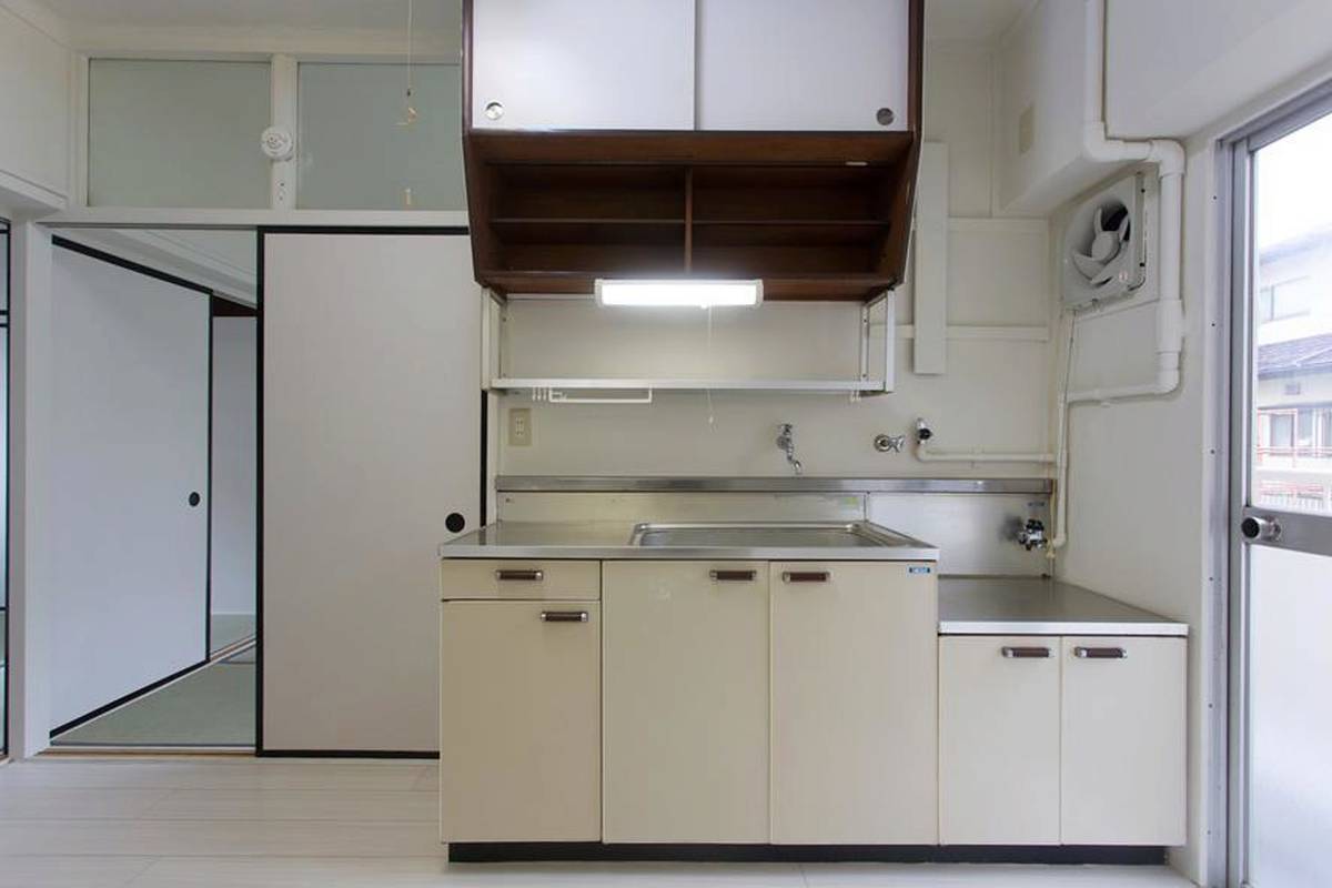 Kitchen in Village House Inami in Nanto-shi