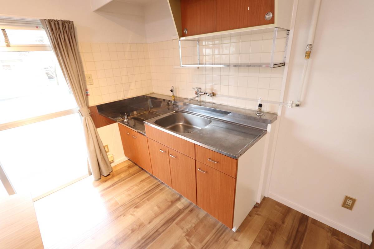 Kitchen in Village House Ochiaigawa in Nakatsugawa-shi