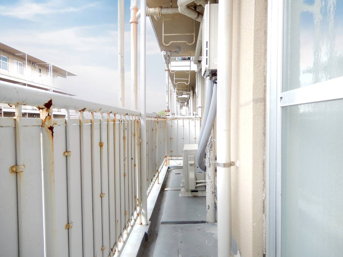 Balcony in Village House Higashi Futami in Akashi-shi