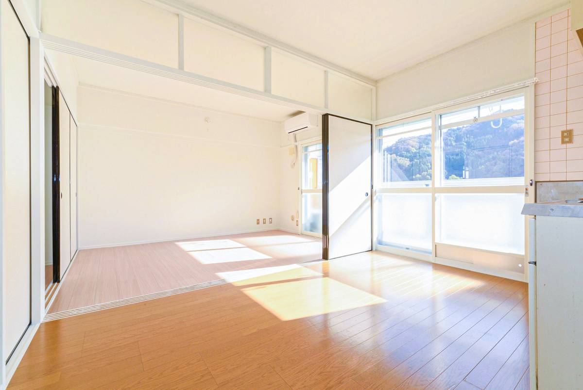 Living Room in Village House Ogoori in Yamaguchi-shi