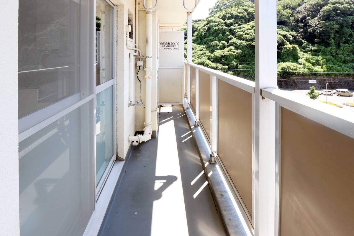 Balcony in Village House Tamazato in Kagoshima-shi