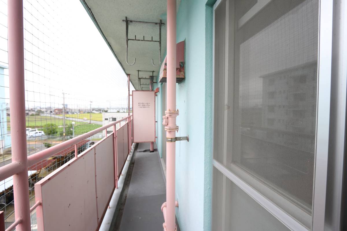 Balcony in Village House Jojima in Kurume-shi