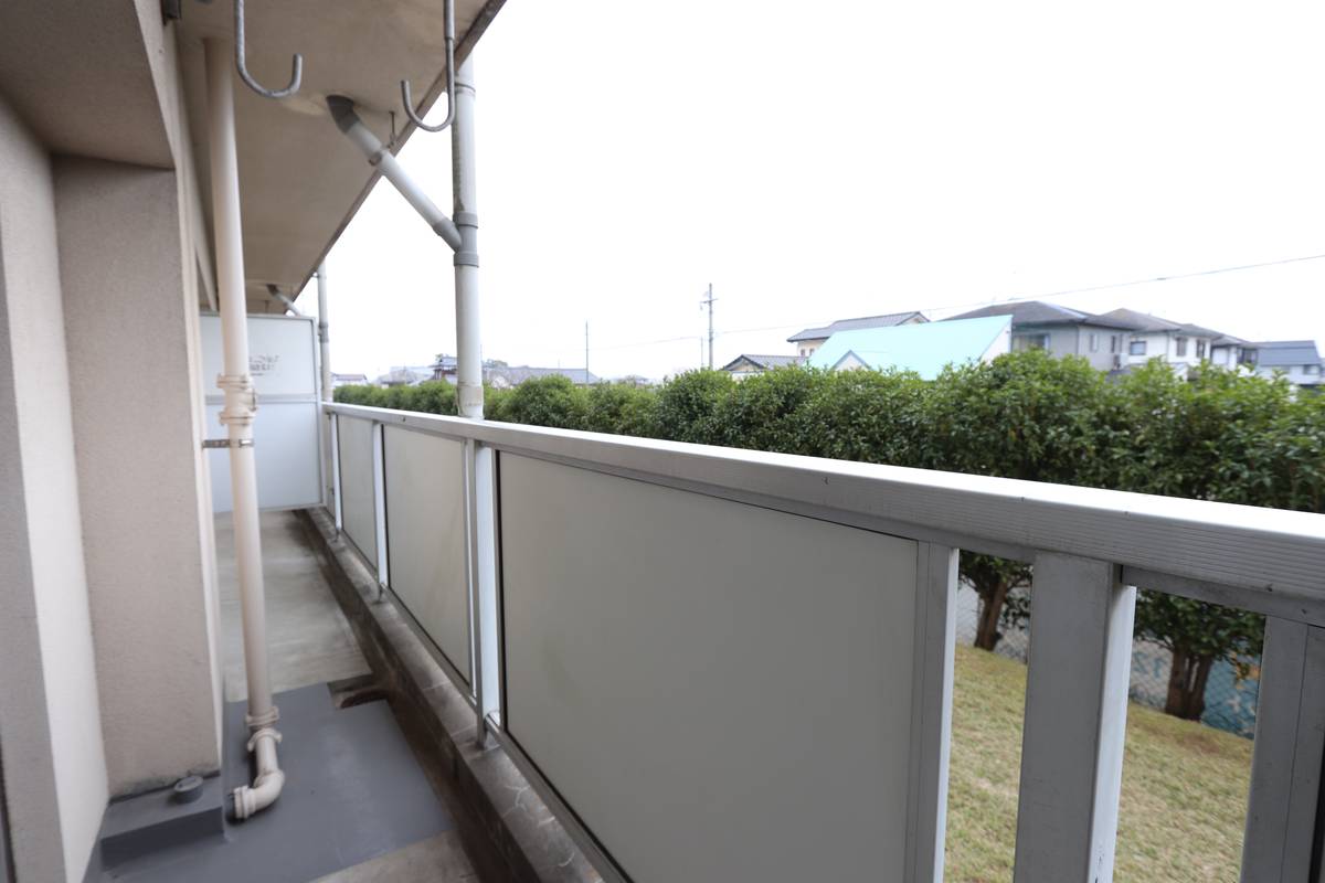 Balcony in Village House Mizumaki in Onga-gun