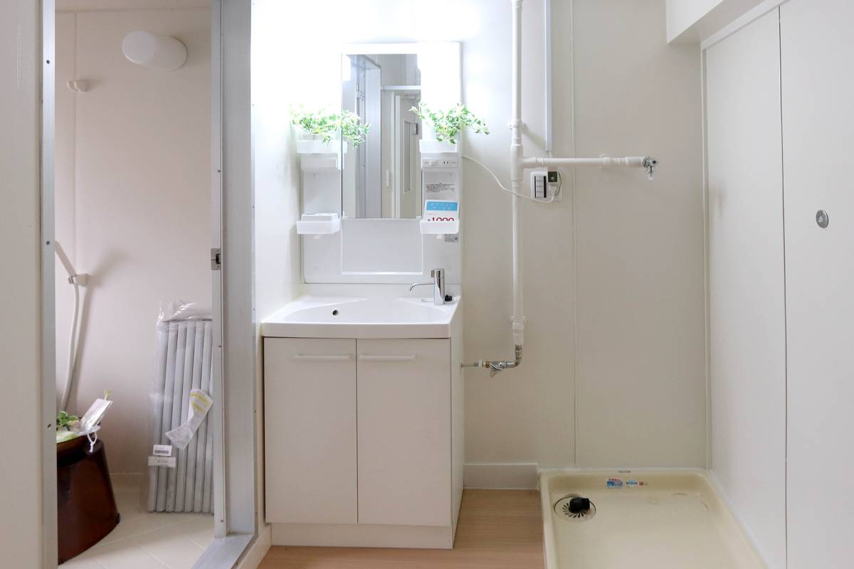 Powder Room in Village House Mizumaki in Onga-gun